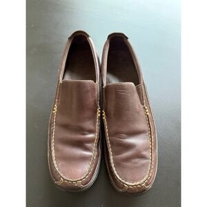 Cole Haan Men's Brown Leather Venetian Driver Loafers Sz 11.5N (Narrow)